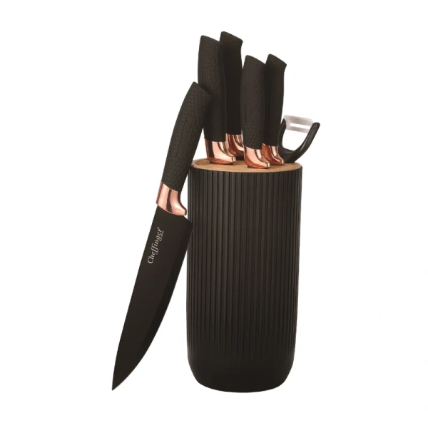 Een elegante messenset zwart