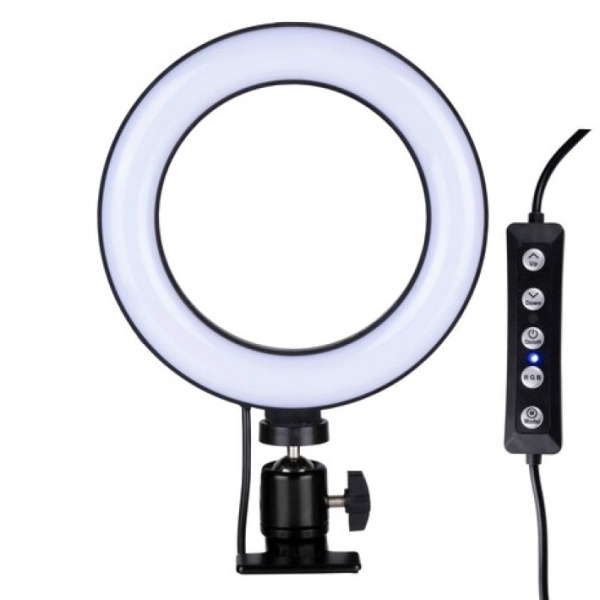 Ringlichtlamp Grundig voor professionele belichting tijdens make-up en fotografie. Heldere verlichting voor perfecte resultaten.