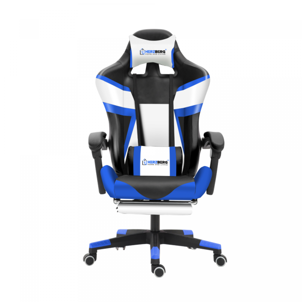 Een comfortabele gamingstoel in opvallend blauw